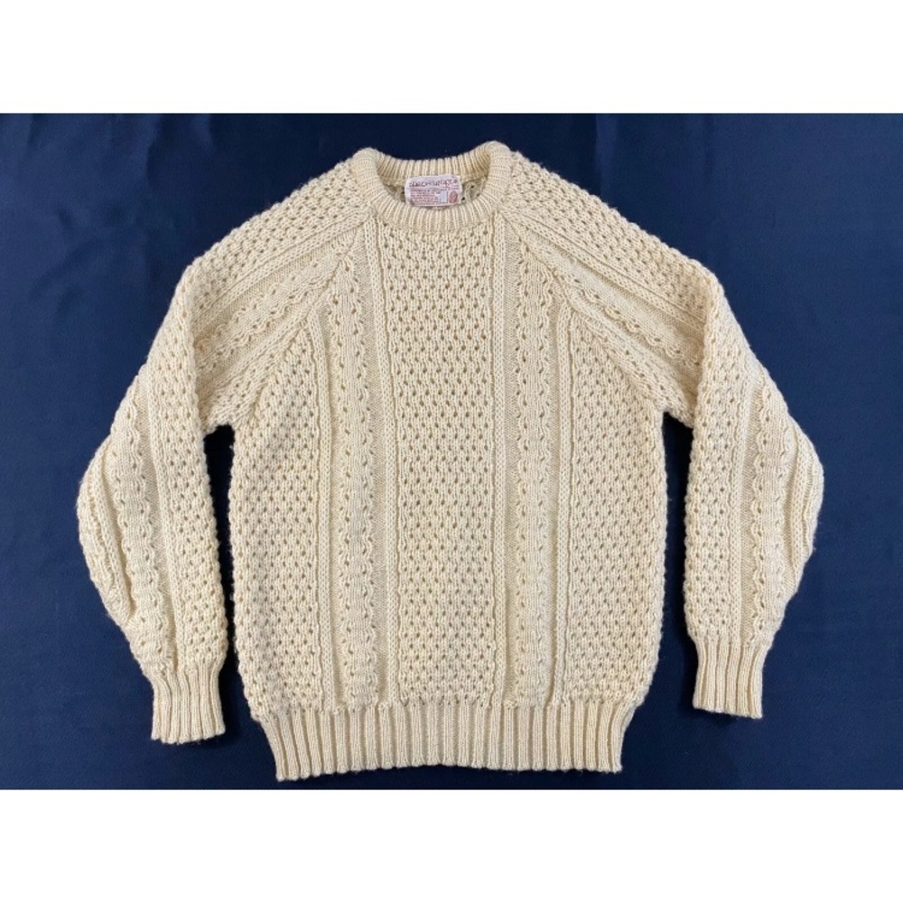 Slieve League Mens Beige Cream Fisherman Chunky